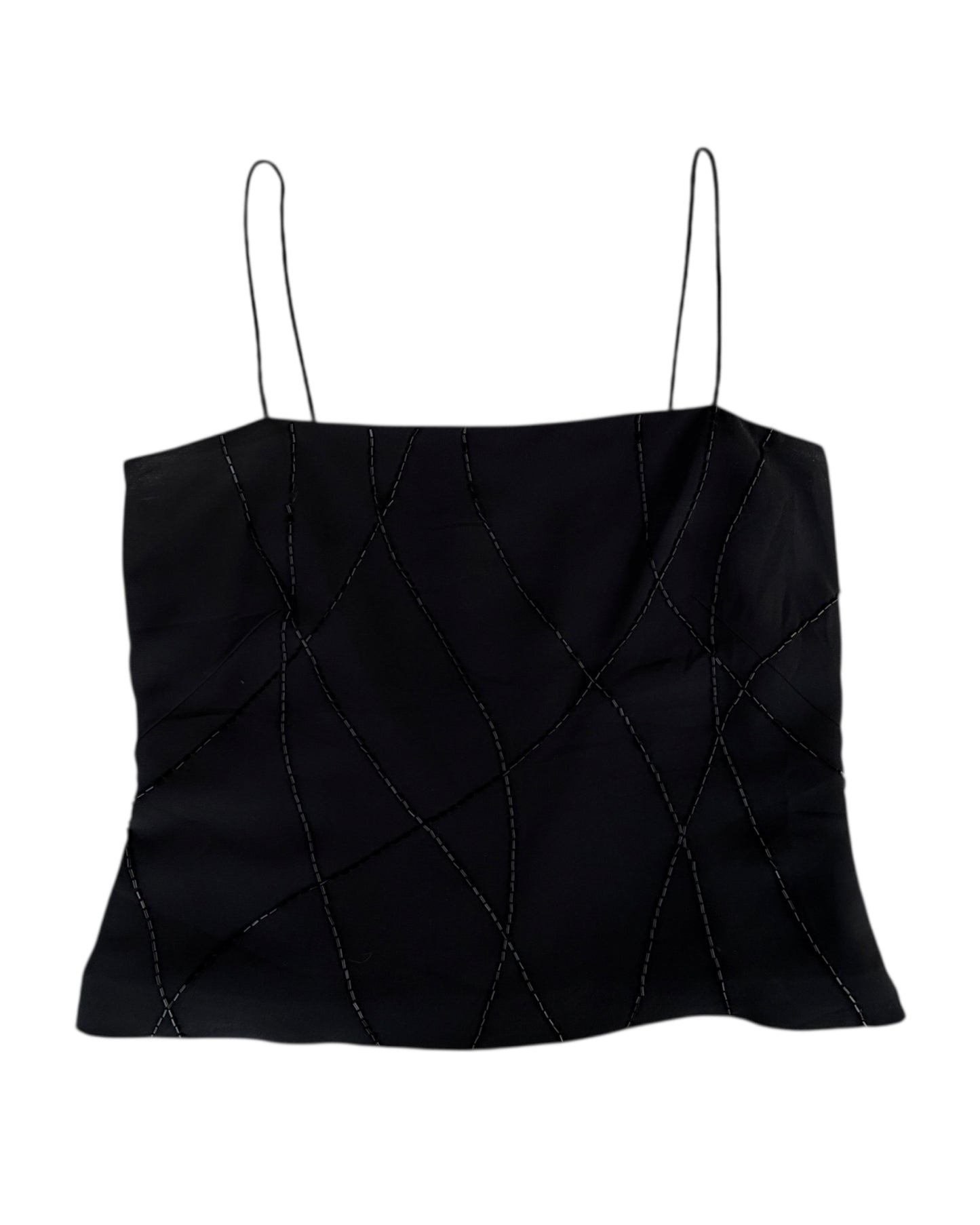 2000S LOFT BLACK STRUCTURED CAMISOLE