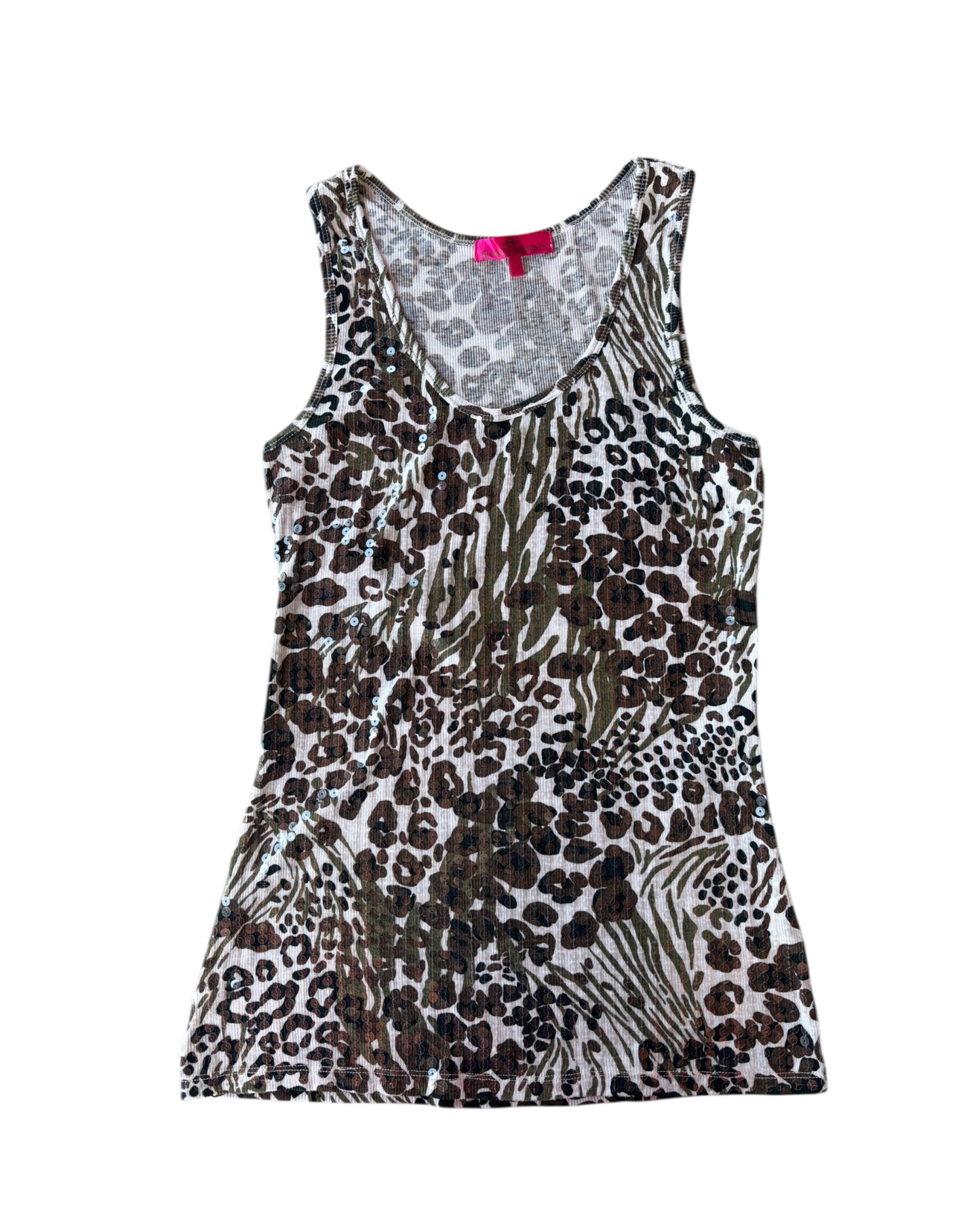 2000S ALMOST FAMOUS ANIMAL PRINT TANK TOP