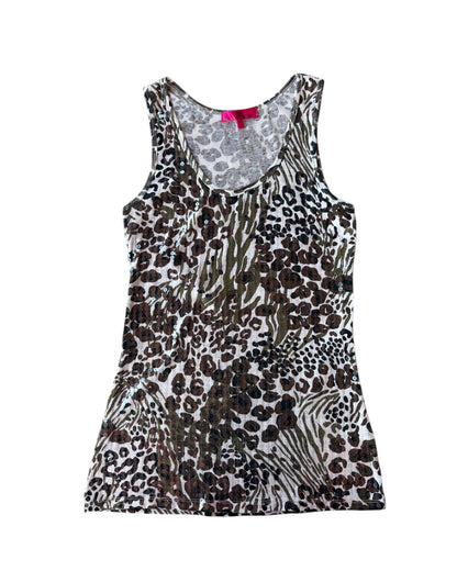 2000S ALMOST FAMOUS ANIMAL PRINT TANK TOP