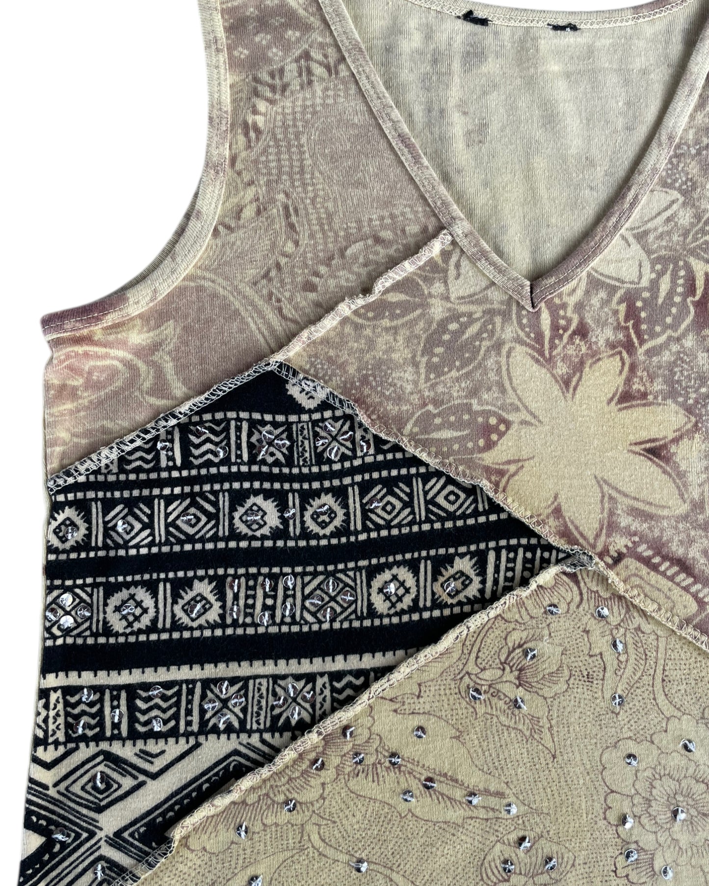 2000S BOHO PATCHWORK TOP