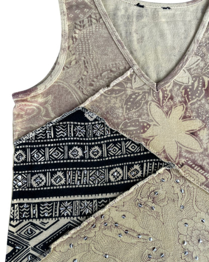 2000S BOHO PATCHWORK TOP