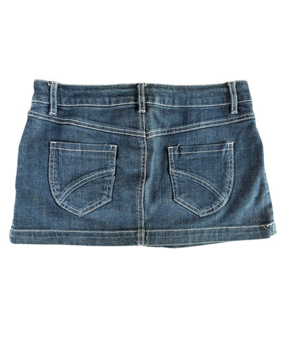 2000S RAMPAGE DARK DENIM MINI SKIRT