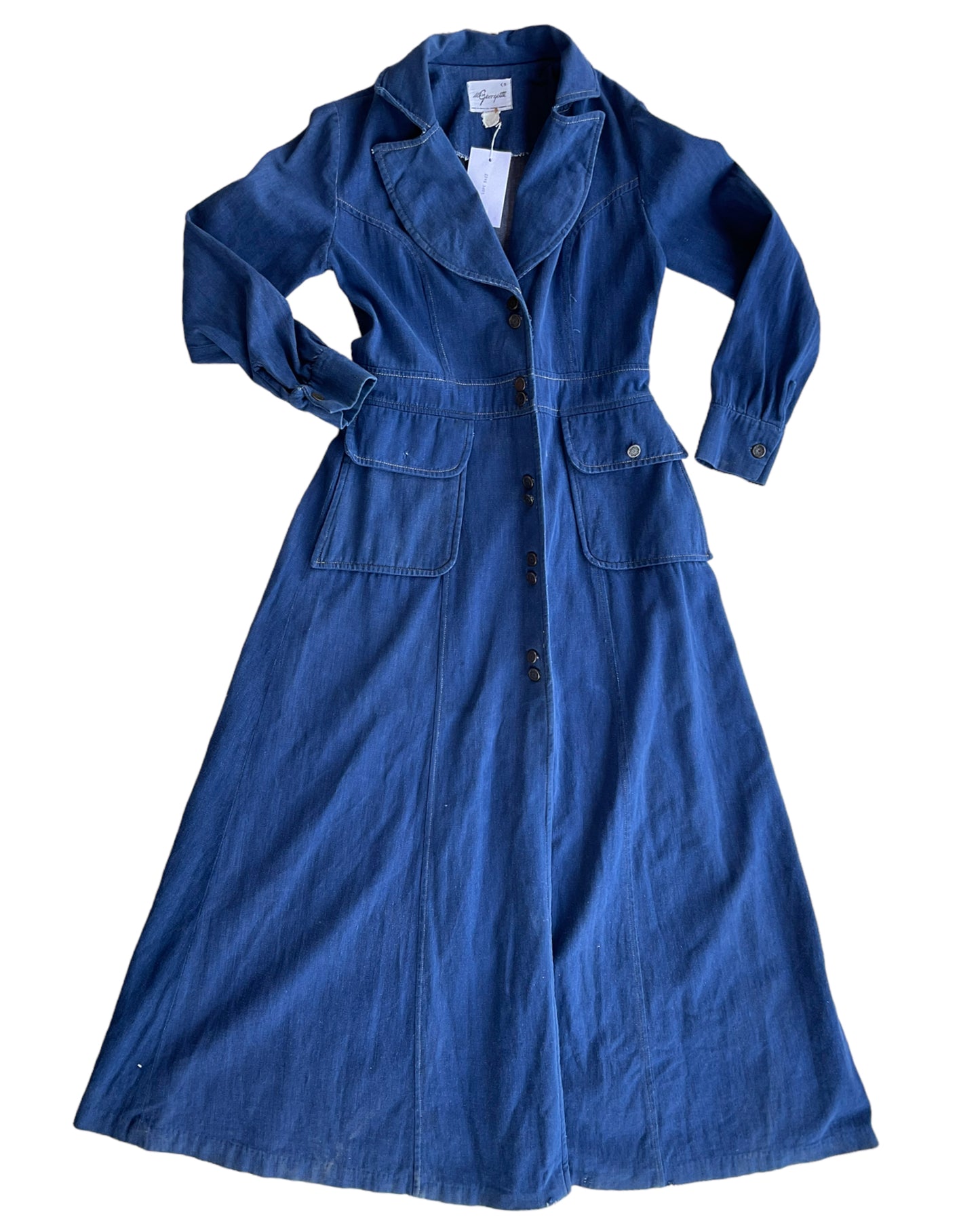 2000S MISS GEORGETTE DENIM TRENCHCOAT