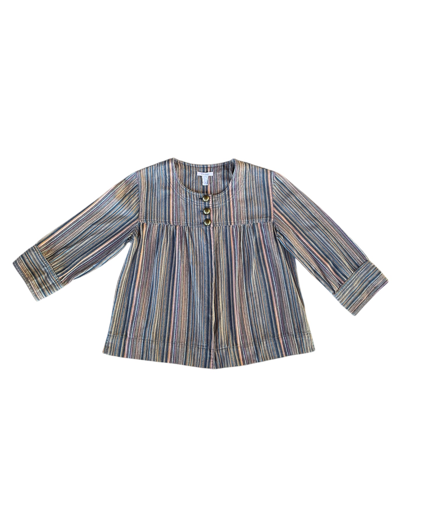 2000S DRESSBARN STRIPED BLOUSE