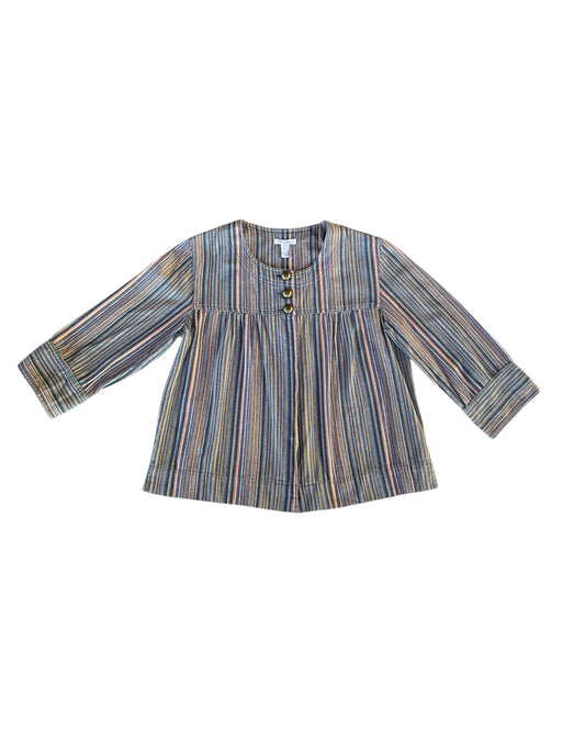 2000S DRESSBARN STRIPED BLOUSE