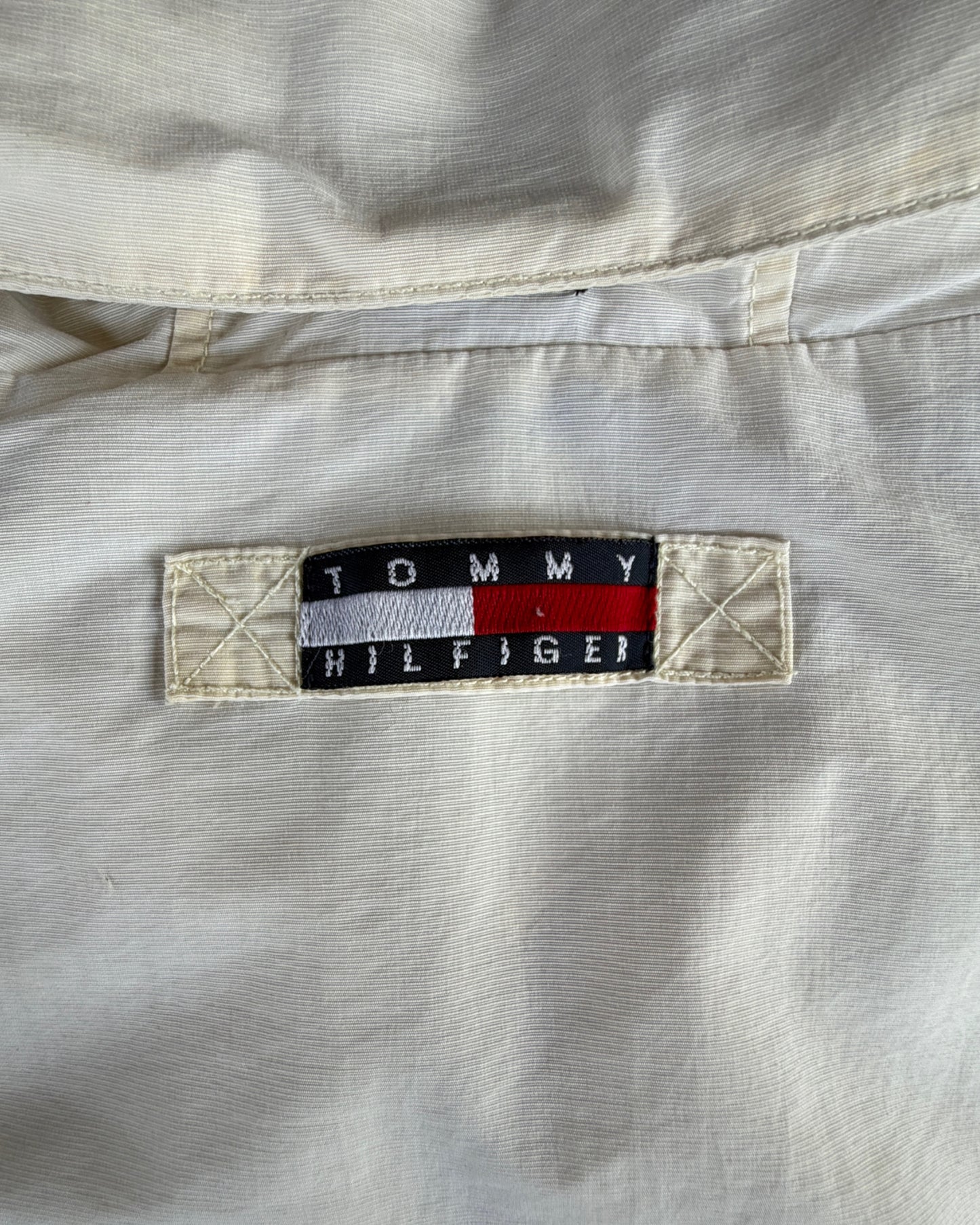 2000S TOMMY HILFIGER WHITE HOODED JACKET
