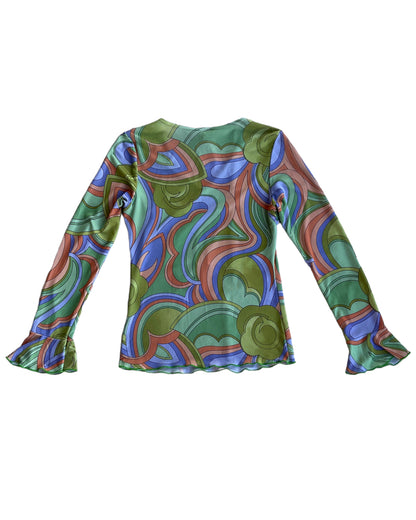 1990S GROOVY MESH TOP