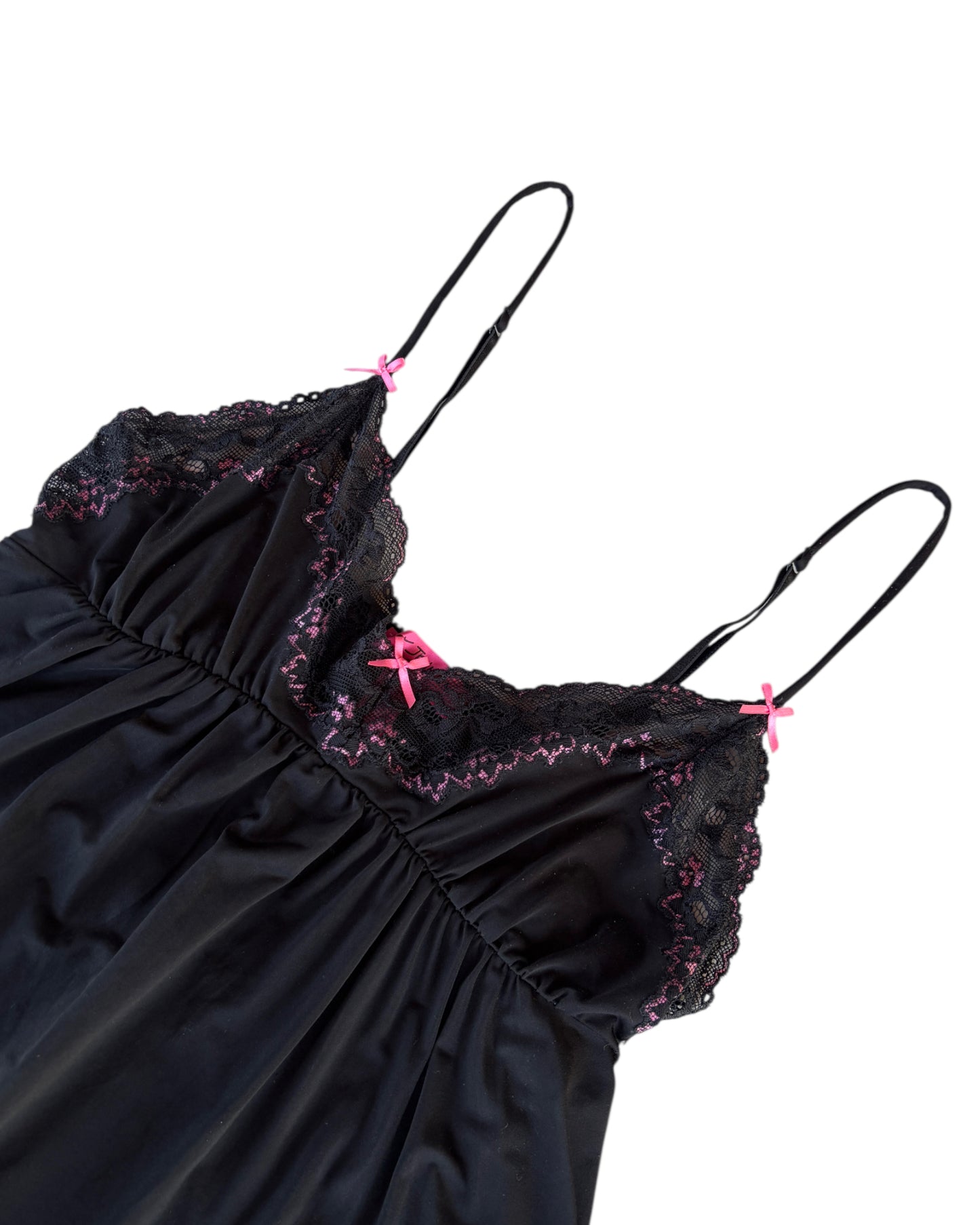 2000S BETSEY JOHNSON BLACK LACE CAMISOLE