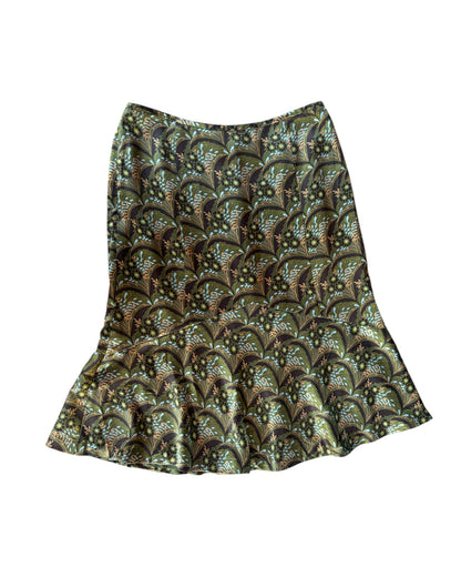 2000S ANN TAYLOR LOFT PATTERNED SKIRT