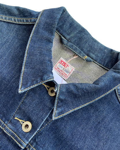 1990s LEVI'S DARK  BLUE DENIM SHORT JACKET