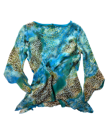 2000S LAGUNA SILK BLOUSE