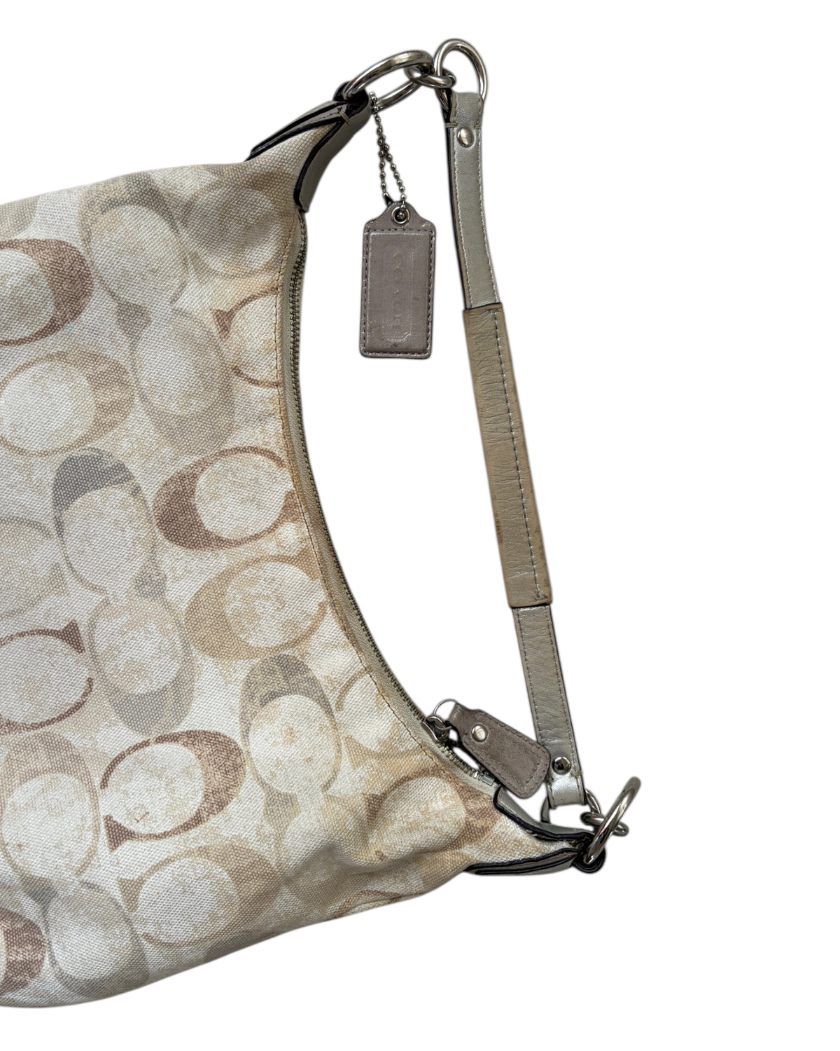 2010'S KRISTIN EMBELLISHED SIGNATURE COACH HOBO BAG