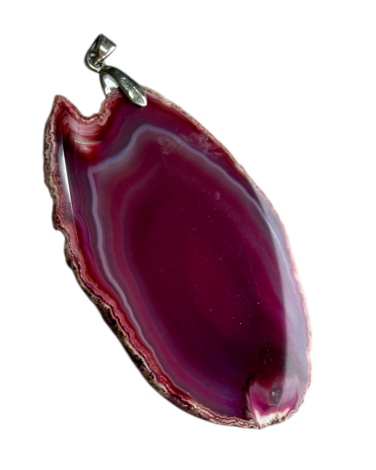 1990S AGATE SLICE PENDANT