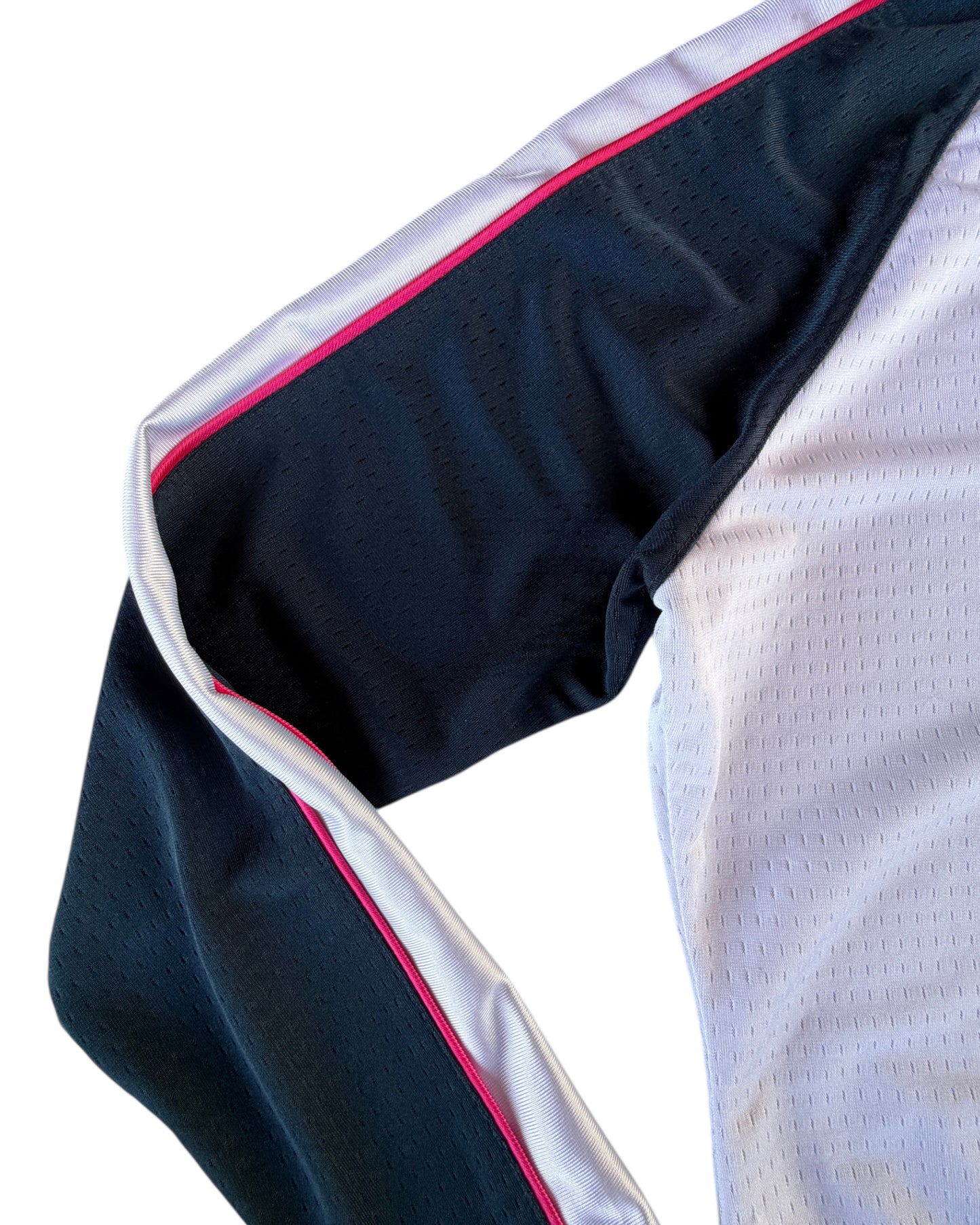 2000S NIKE WHITE NAVY PINK TRACK JACKET
