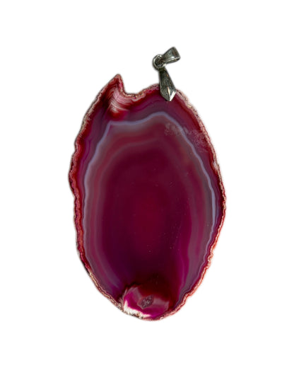 1990S AGATE SLICE PENDANT