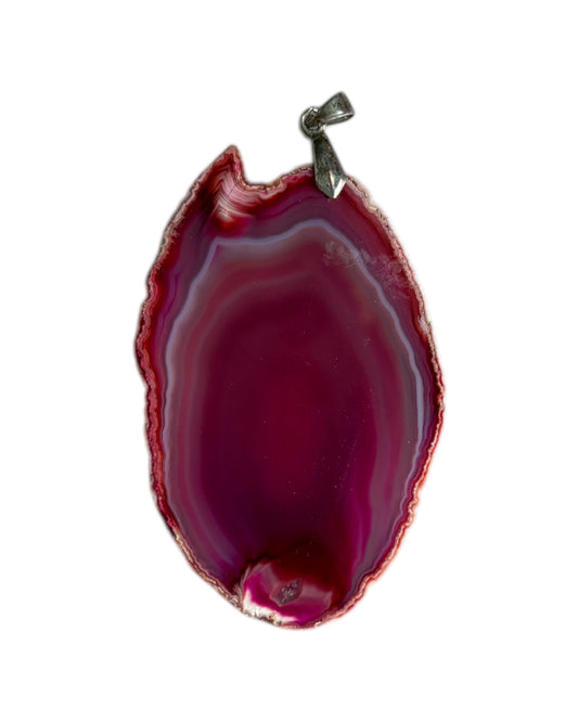 1990S AGATE SLICE PENDANT