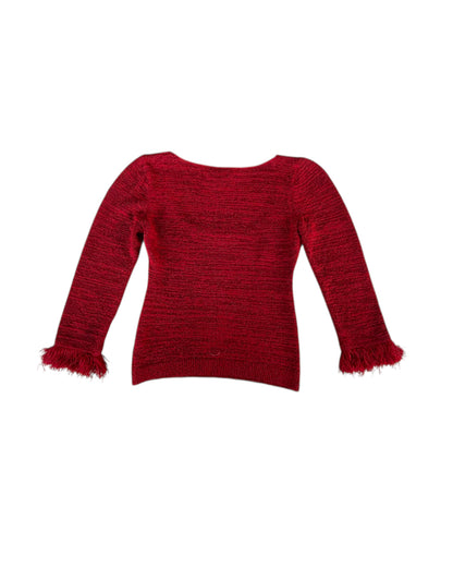 1990S BETTE PAIGE RED KNIT SWEATER