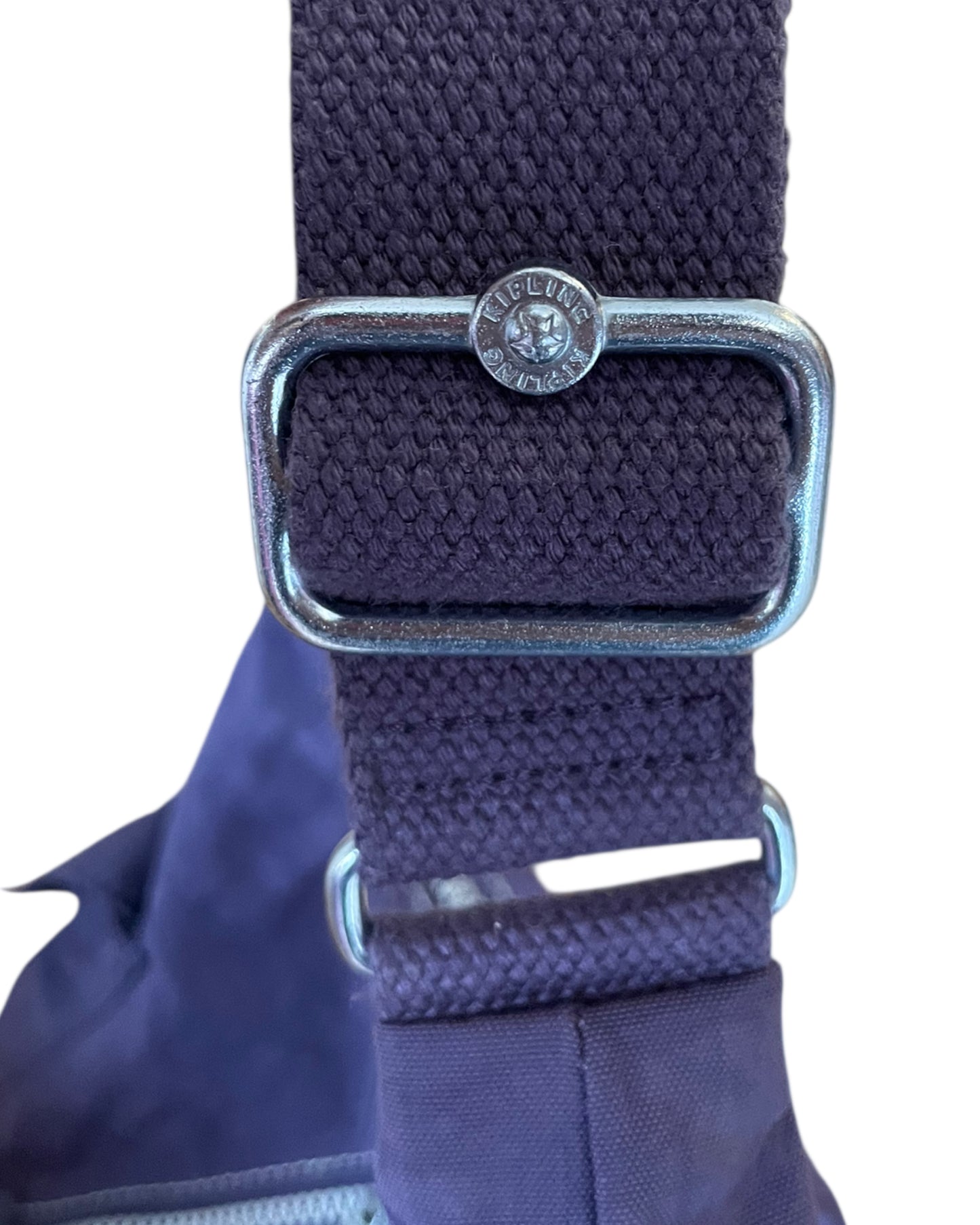 2000S KIPLING PURPLE NYLON SHOULDER BAG
