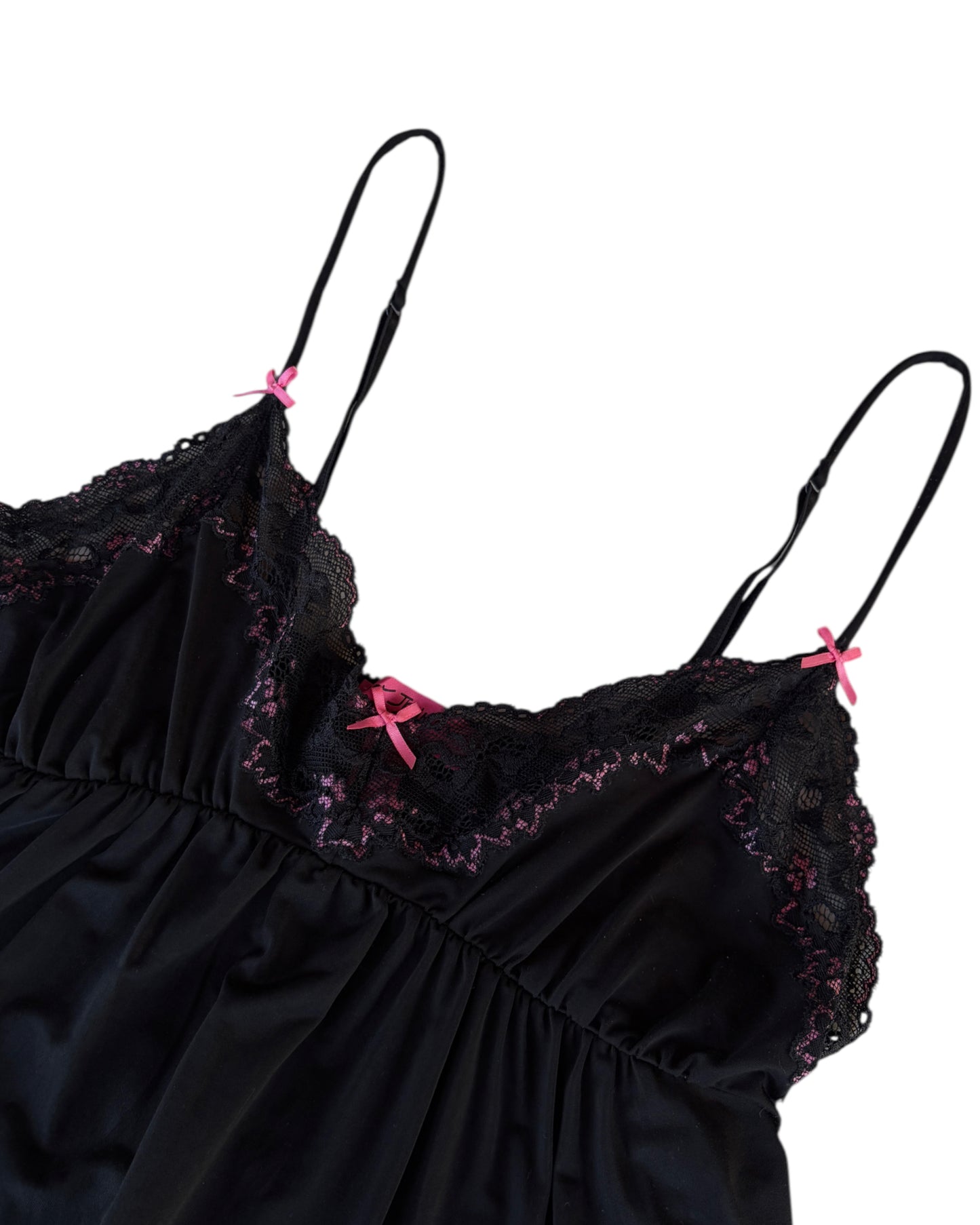 2000S BETSEY JOHNSON BLACK LACE CAMISOLE