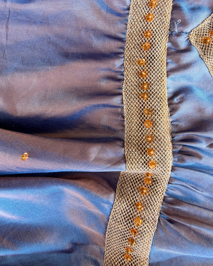 2000S NOLITA BLUE RAYON TOP