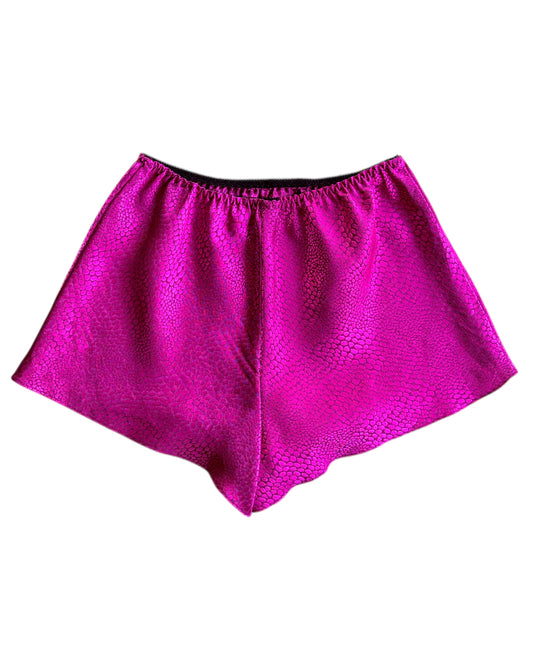 2000S SNAKE PRINT SHORTS