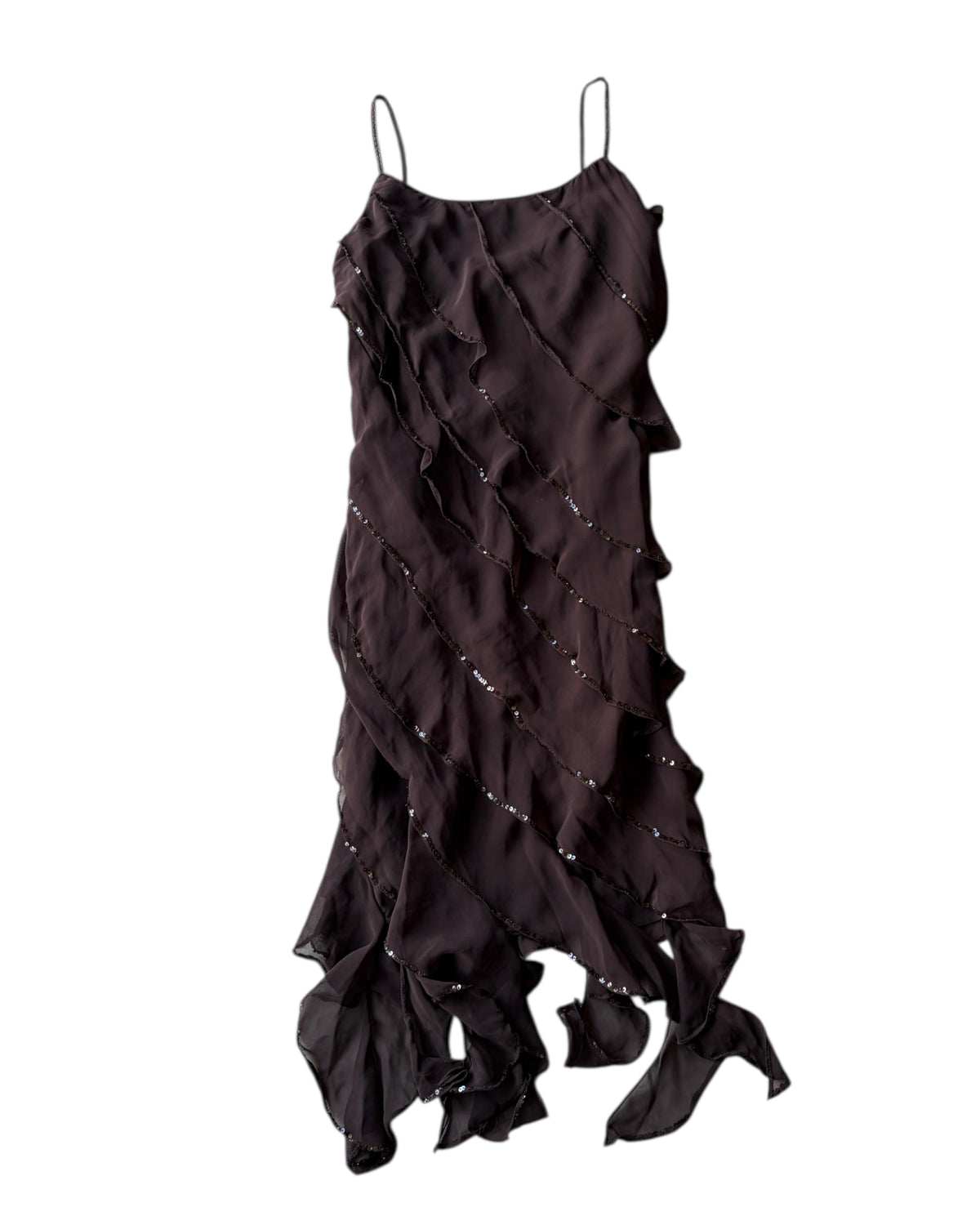 2000S EVA BLUE BROWN DRESS