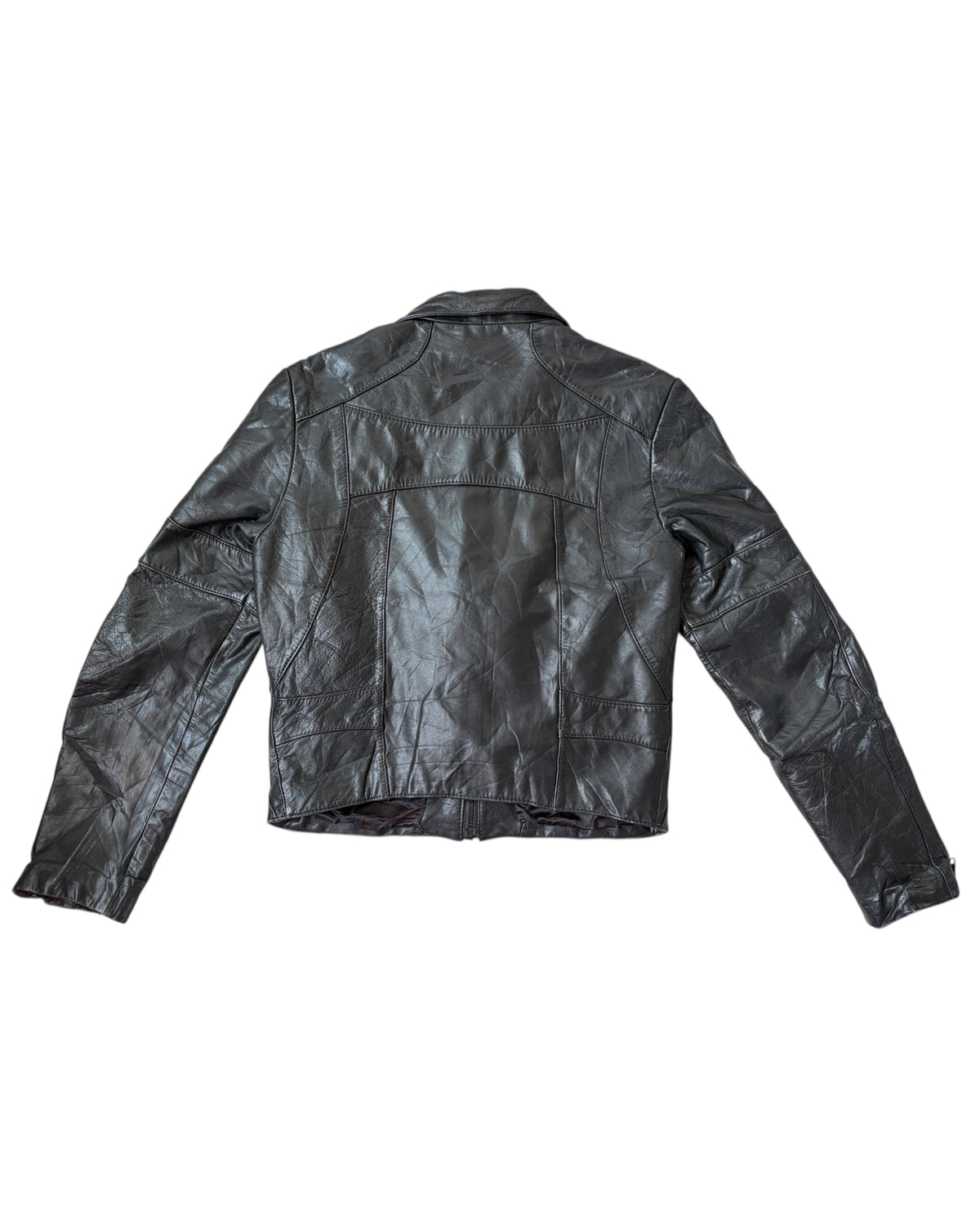 1990S ZIPPER LEATHER JACKET