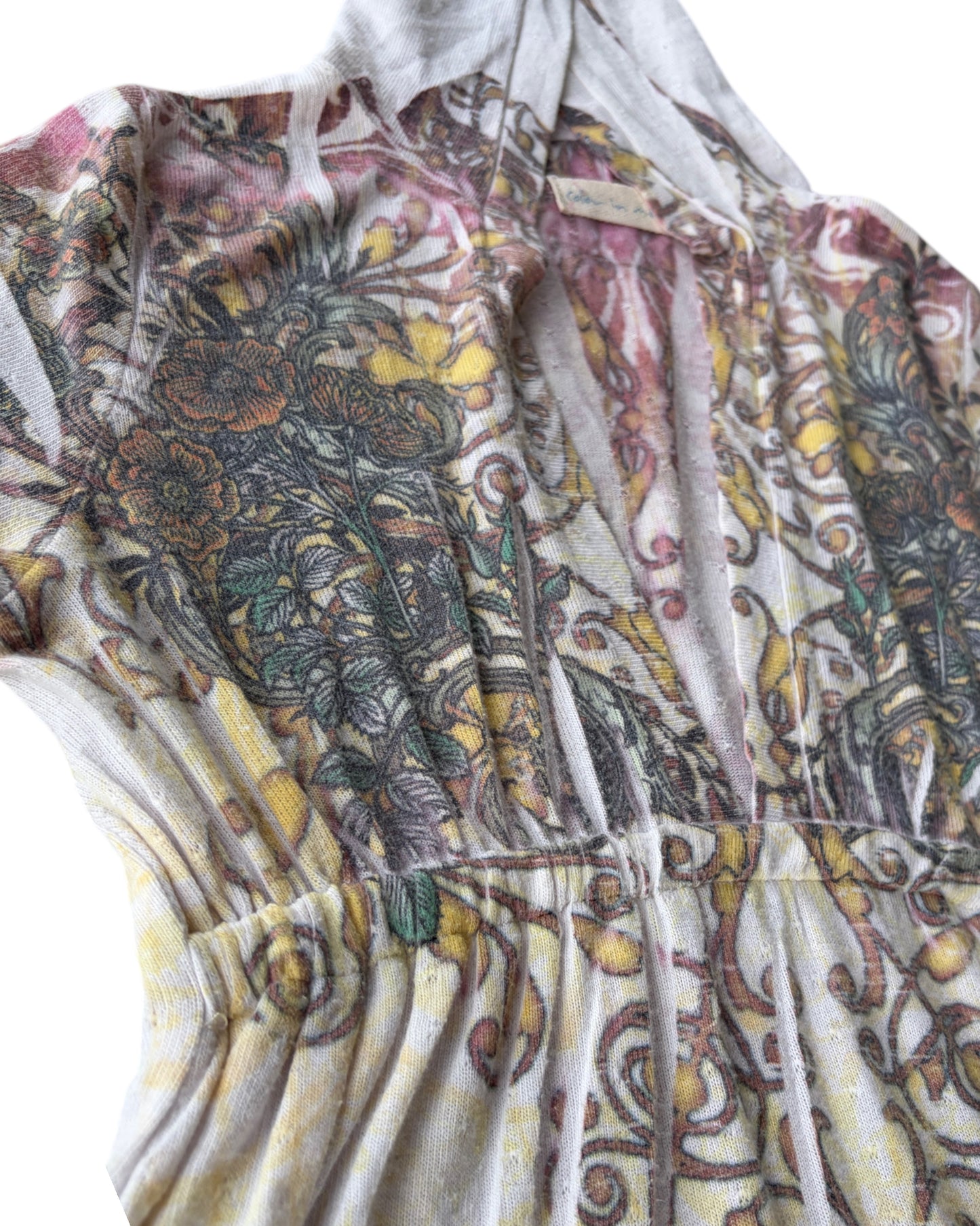 2000S COLOR IN MOTION BOHO FLORAL BLOUSE