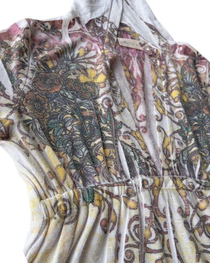 2000S COLOR IN MOTION BOHO FLORAL BLOUSE