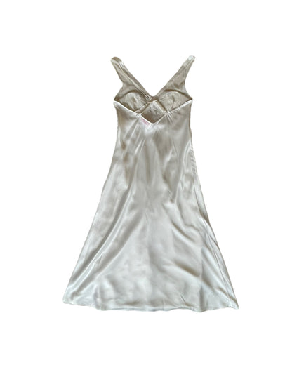 2000S OSCAR DE LA RENTA PINK LABEL SLIP DRESS