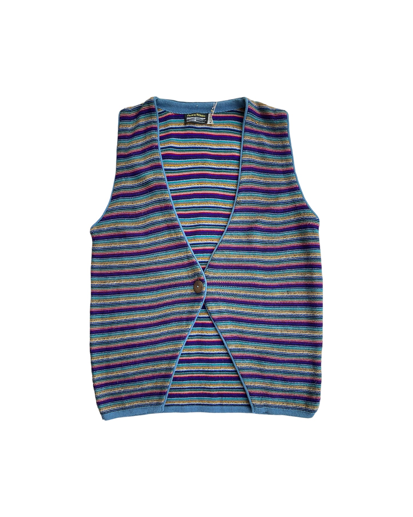 1990S STRIPED SWEATER VEST