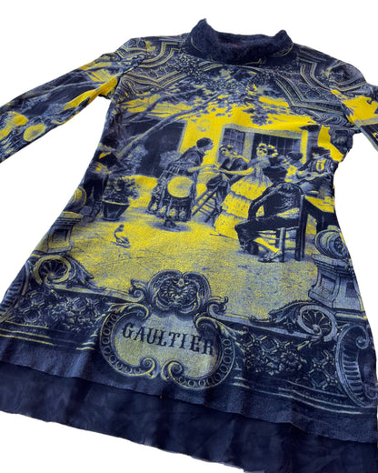 1998 ULTRA RARE Jean Paul Gaultier SS 1998 Frida Kahlo Maille Top