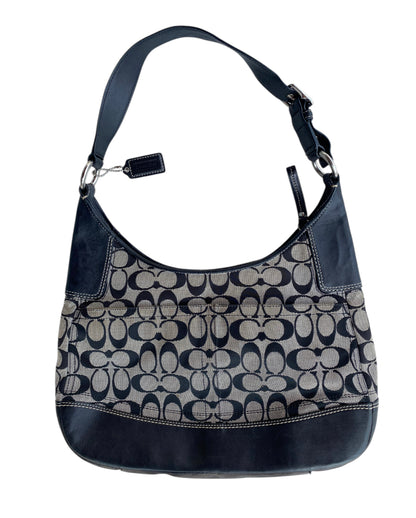 2000’S GREY & BLACK COACH LEATHER BAG