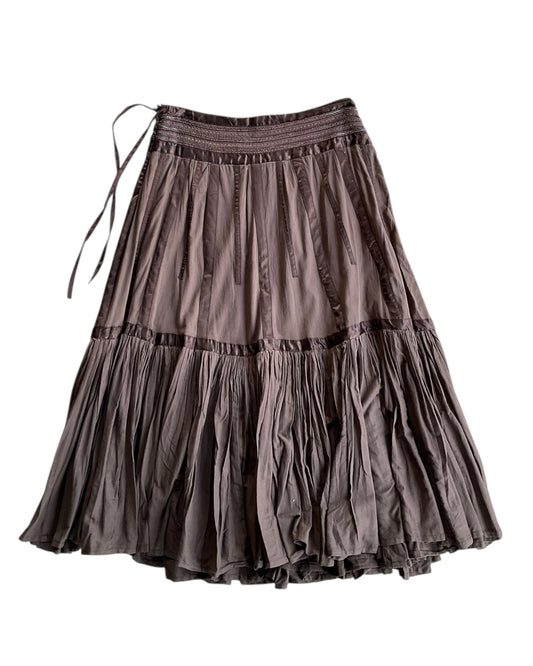 2000S ZARA TRF BROWN SKIRT