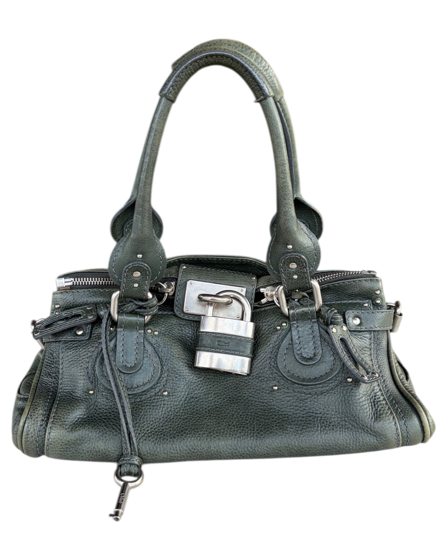 2000S CHLOÉ PADDINGTON LEATHER HANDBAG