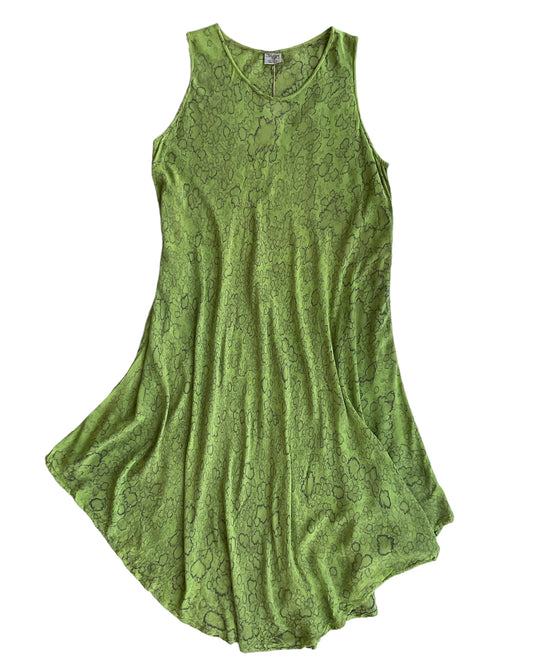 1990S ADVANCE GREEN SUMMER DRESS