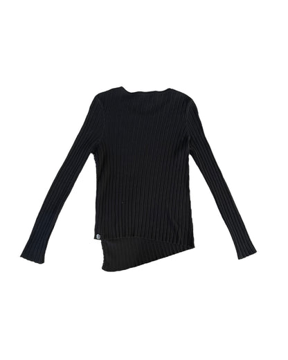2000S ROBERTO CAVALLI BLACK RIBBED LONG SLEEVE