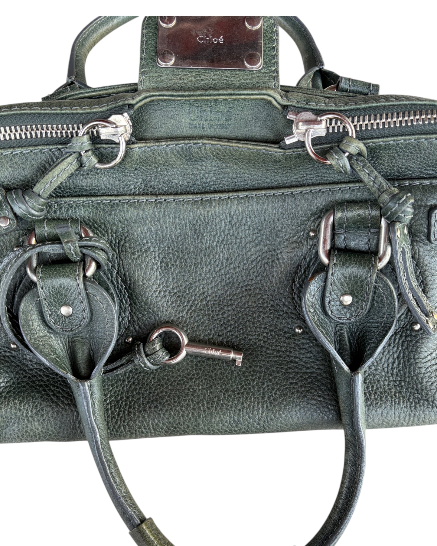 2000S CHLOÉ PADDINGTON LEATHER HANDBAG
