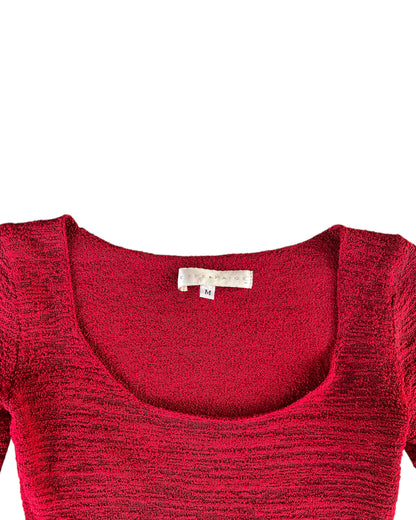 1990S BETTE PAIGE RED KNIT SWEATER