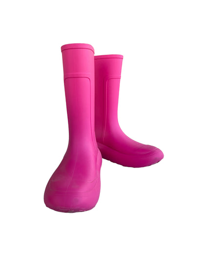 2020S FERRAGAMO HOT PINK RAIN BOOTS