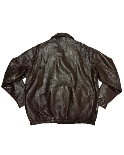 1990S BOTANY LEATHER JACKER