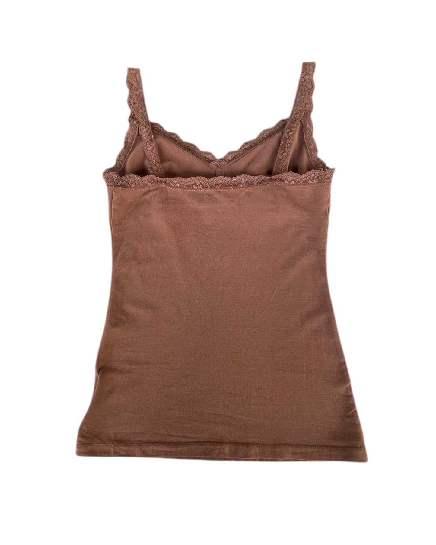 2000S NO BOUNDARIES BROWN LACE CAMISOLE
