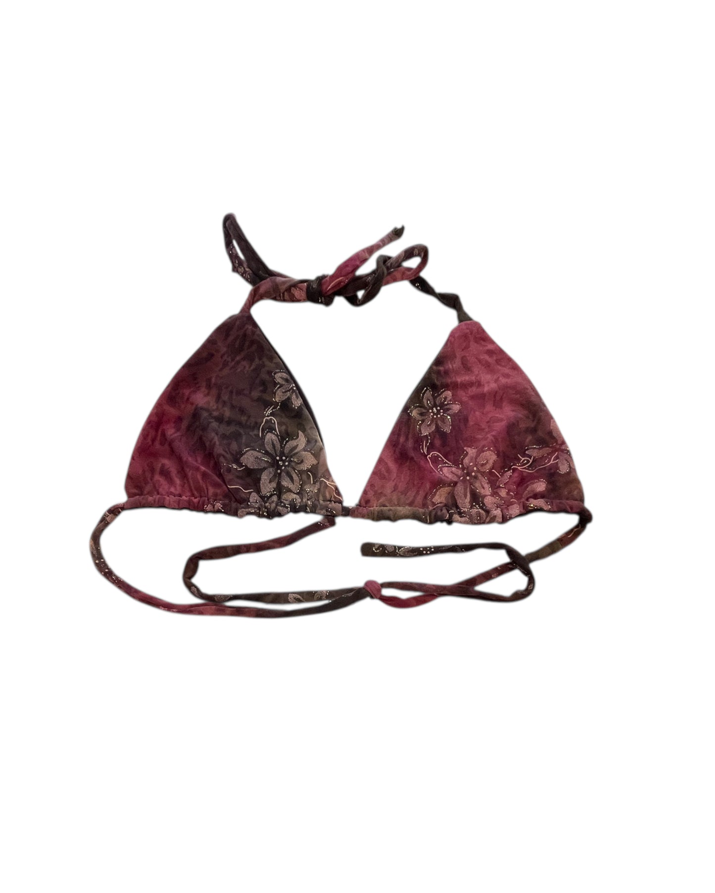 2020S LUPE BAEZ X REMATE BURGUNDY BLOSSOM TOP
