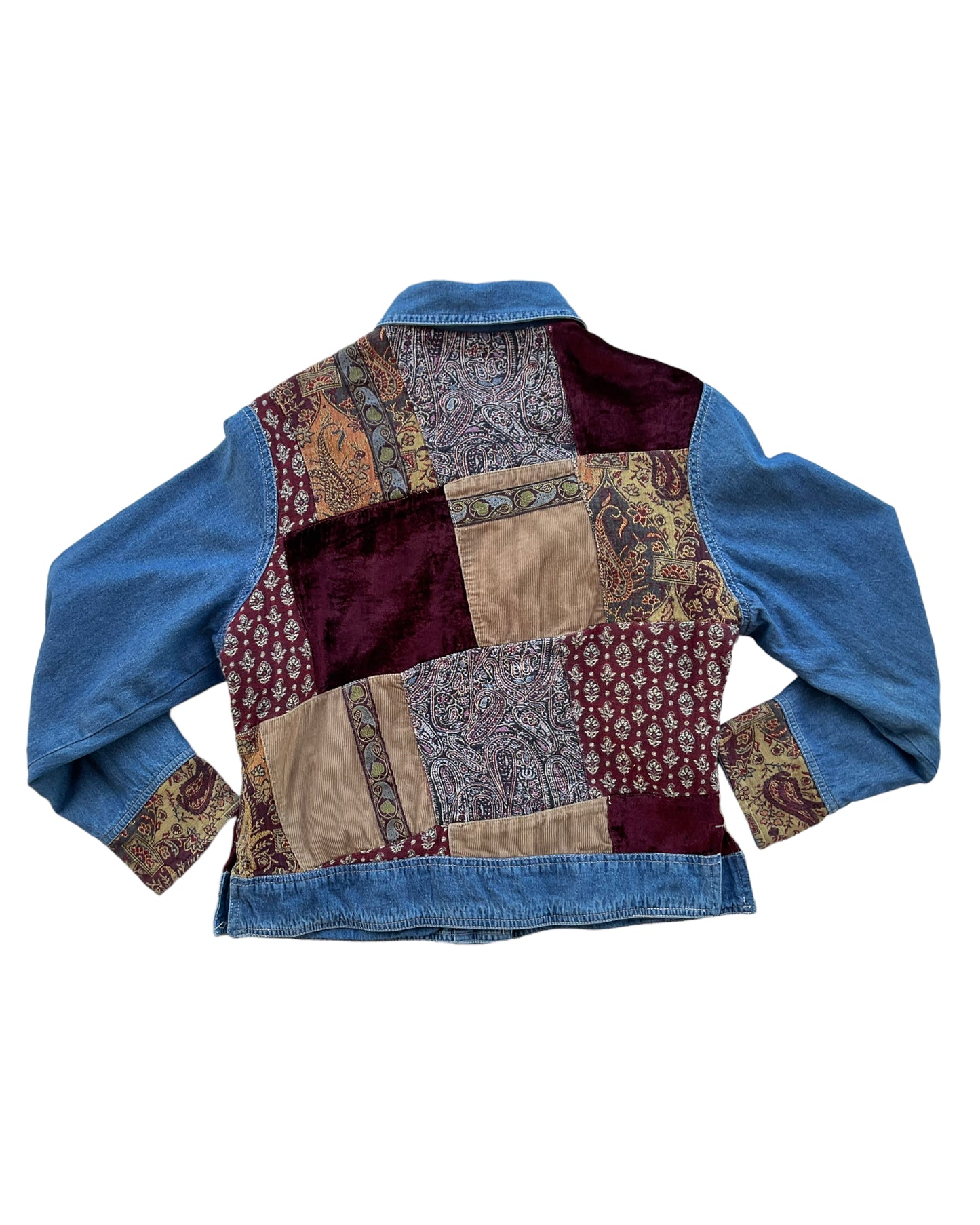 2000s OUT OF THE BLUE DENIM PATCHWORK JACKET