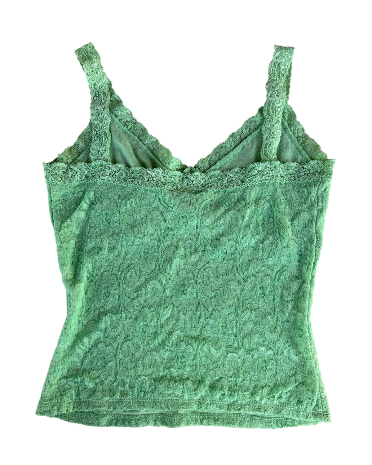 2000S I.N.C MINT GREEN LACE CAMISOLE