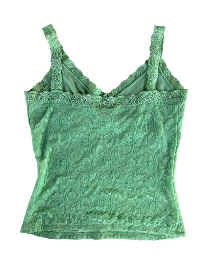 2000S I.N.C MINT GREEN LACE CAMISOLE