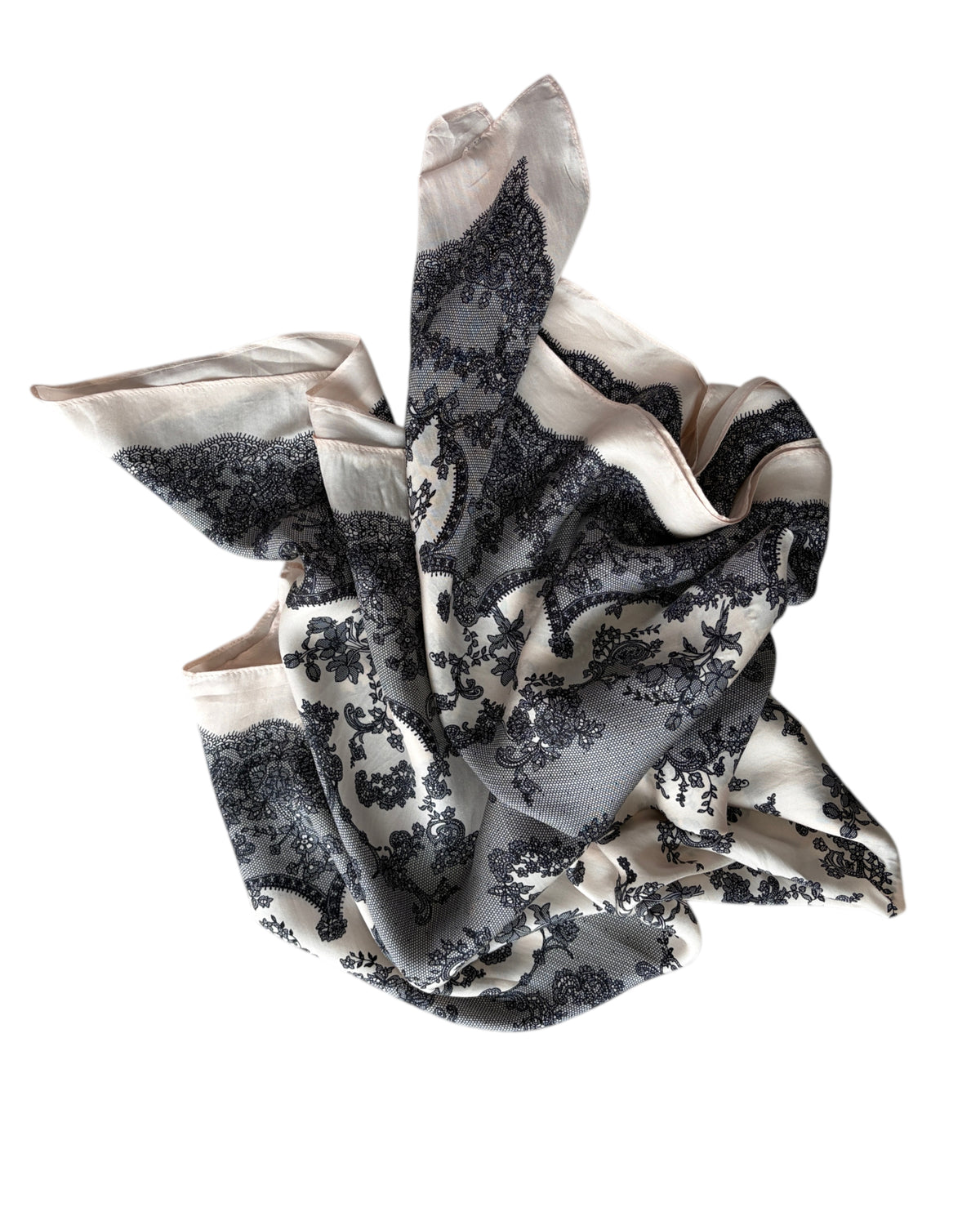 2000S VICTORIAN SILK SCARF