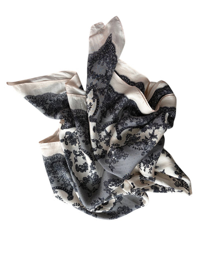 2000S VICTORIAN SILK SCARF