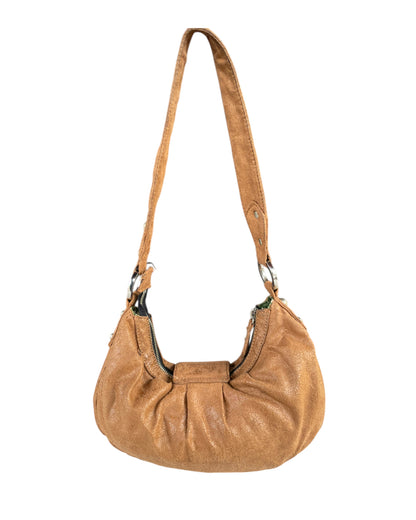 2000S GUESS BROWN SUEDE HOBO BAG