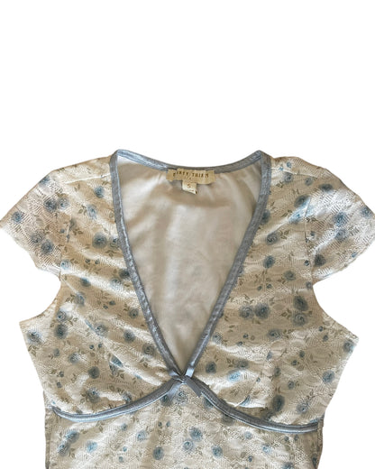 2000S THIRTY THIRTY FLORAL LACE TOP